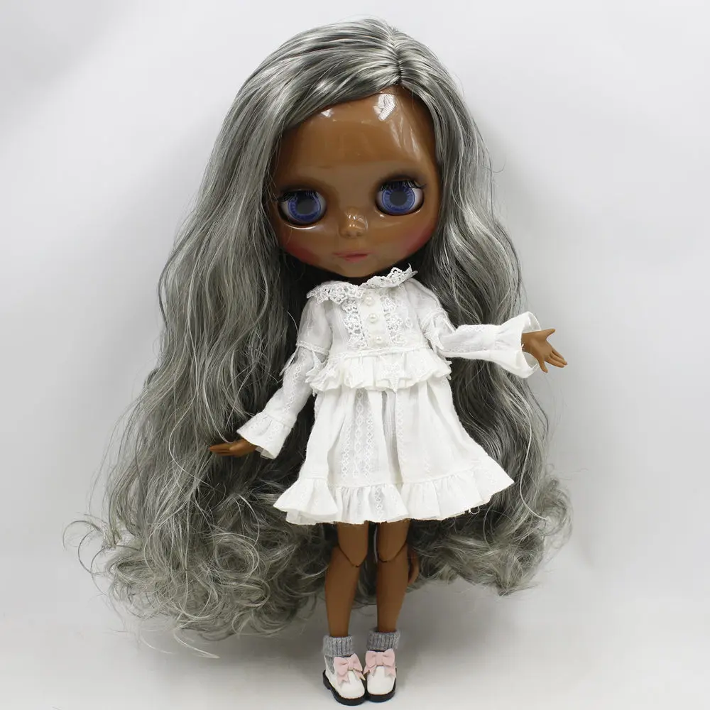 Кукла Blyth ICY DBS No.280BL2889016 серебристая смешанная с серыми волосами шарнирная супер