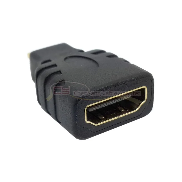 

1pcs HDMI Female to Micro HDMI Male F/M Converter Adapter Connector HD TV Camera Black HDMI Male To Female Converter