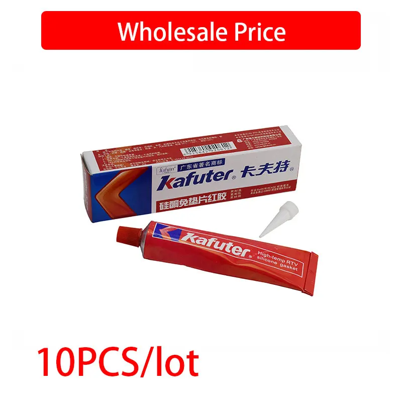 

10pcs/lot high quality Kafuter 55g Red Waterproof Resistant to oil Resist high temperature sealant