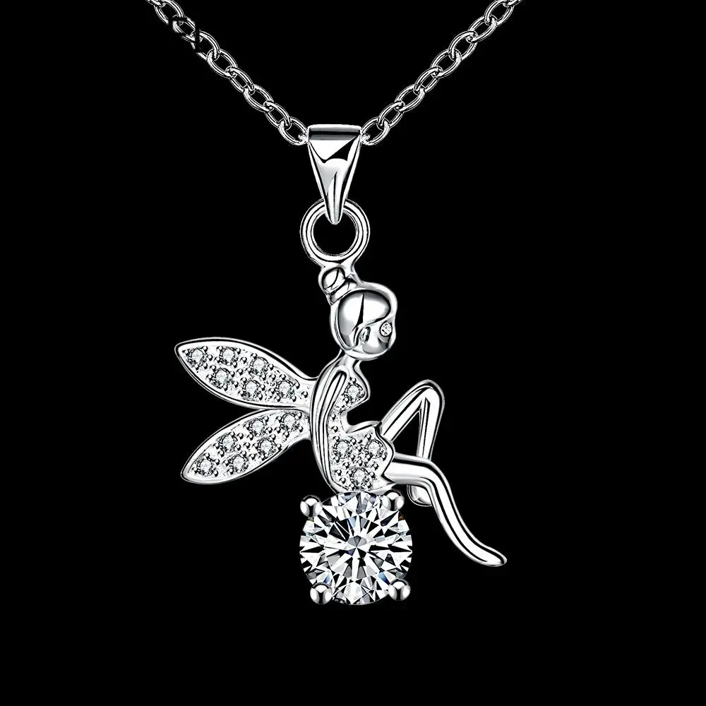 Wholesale 925 Silver fashion jewelry sterling silver necklace for women pendant free shipping N070 | Украшения и аксессуары