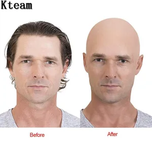 Латексный лысый парик унисекс, сетчатый стрейч-снуд для костюма на Хэллоуин, реквизит для косплея, латексная маска для представлений, новинки для вечеринок