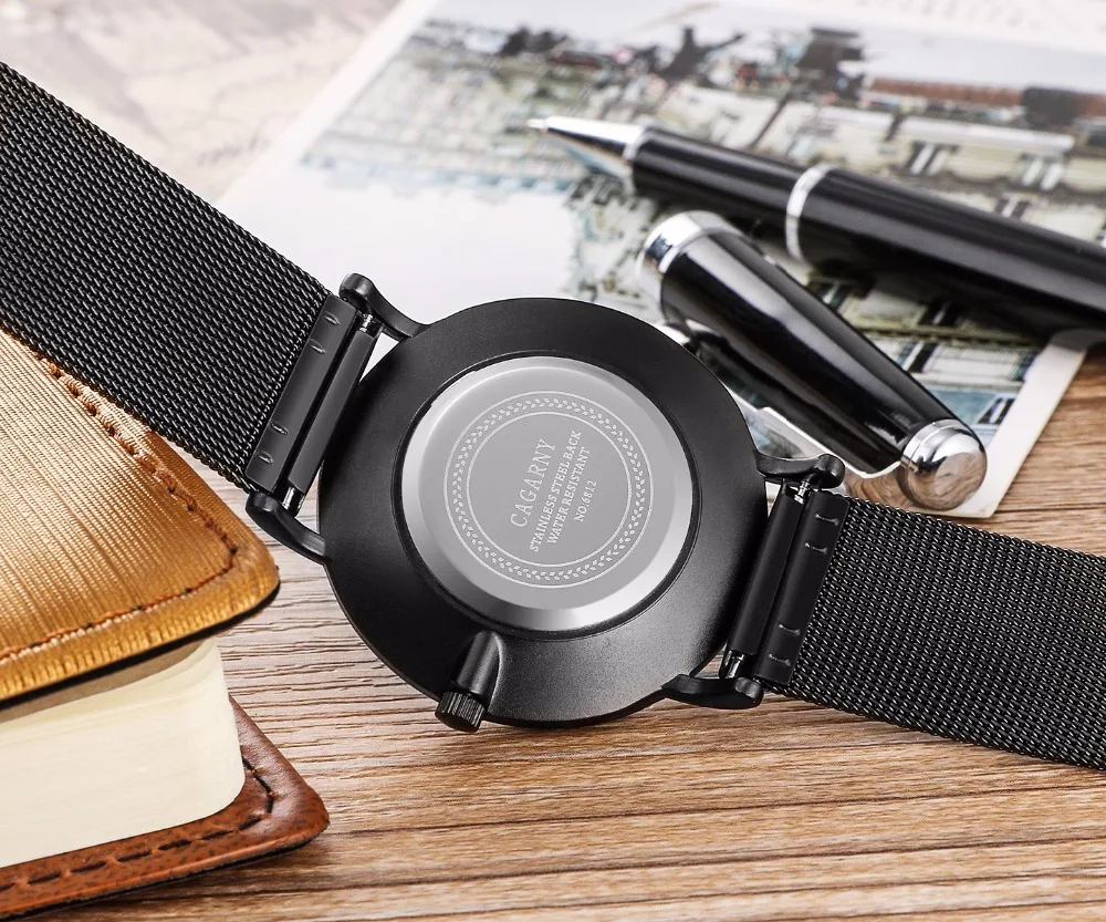 Лидирующий бренд женские часы подарки ультра тонкий сетчатый Браслет из