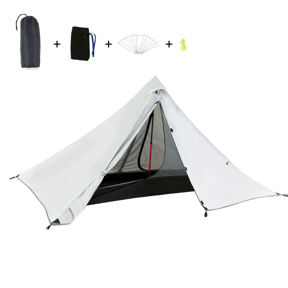 Inner Outer tent Oudoor Сверхлегкий походный тент двойной слой водонепроницаемый альпинистский Тент Открытый походный тент для рыбалки Охота пляж путешествия - Цвет: Inner Outer tent