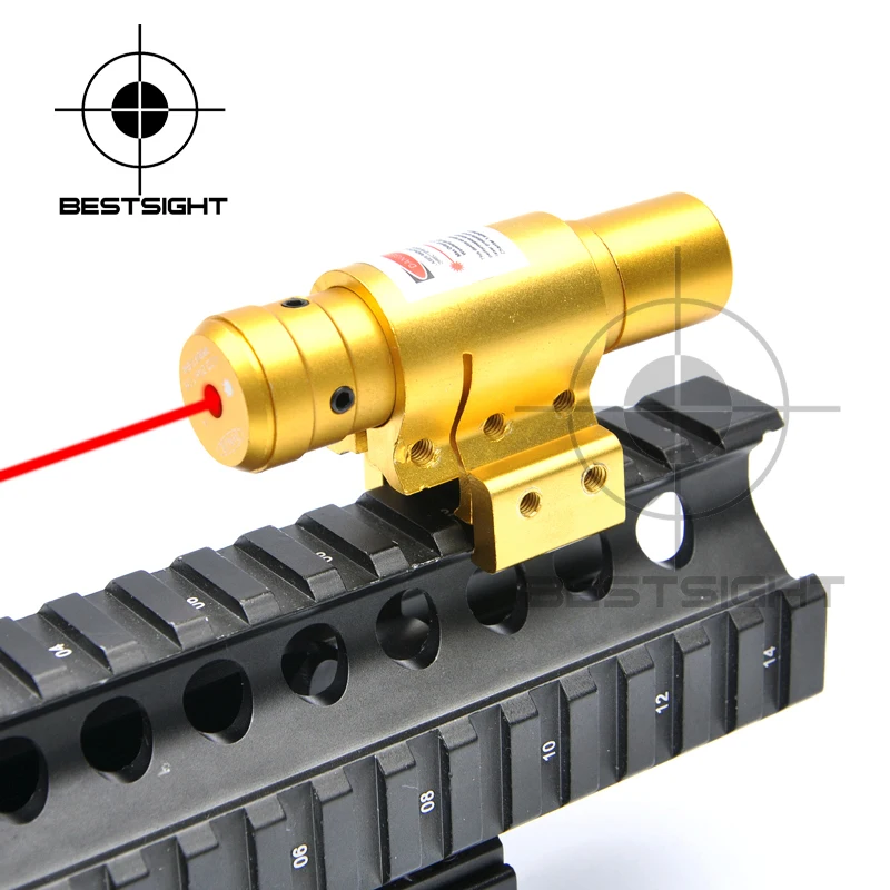 Лазерный прицел с красной точкой креплением для Пикатинни 20 мм и рельсов 11