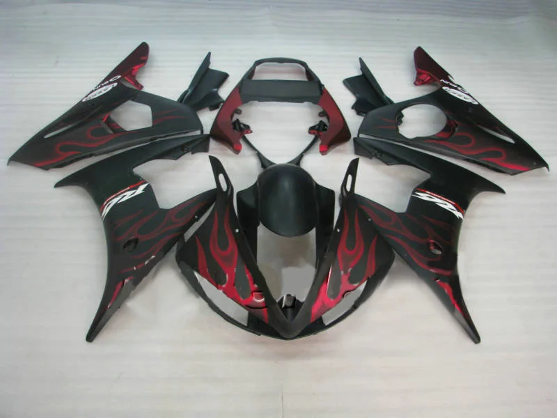 Мотоцикл обтекатель комплект для YAMAHA YZFR6 03 04 05 YZF R6 YZF600 2003 2004 2005 ABS красный матовый