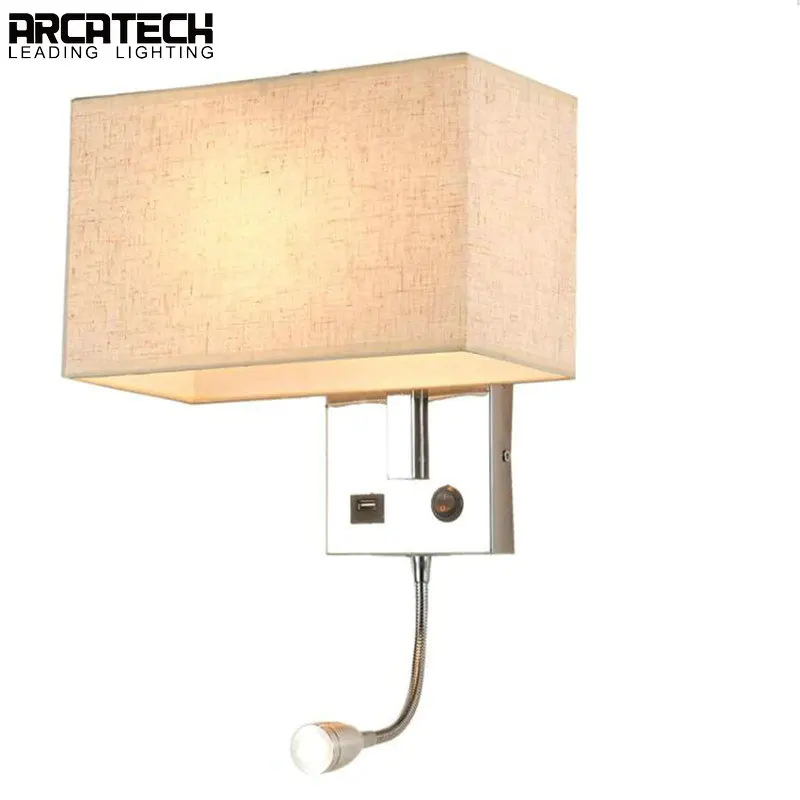 Led Бра с USB Новый современный минималистский Спальня бра отель прикроватной