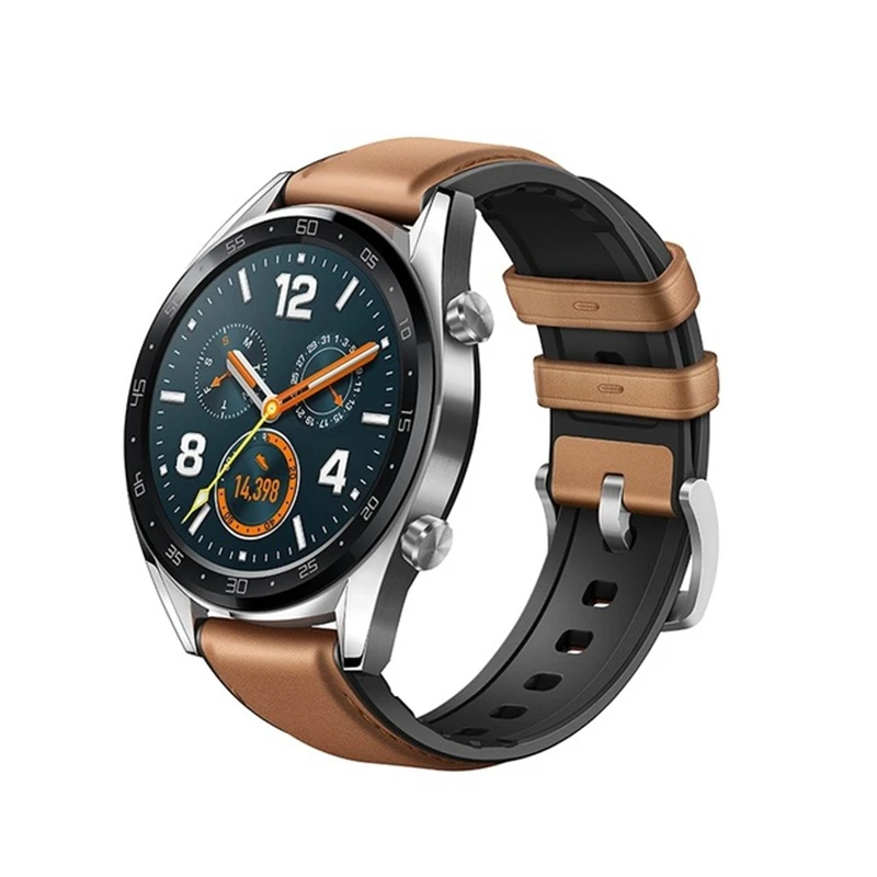 brown Новые оригинальные часы huawei GT уличные умные часы gps 1,39 'AMOLED экран плавание Бег Велоспорт фитнес трекер научный тренер - Цвет: brown