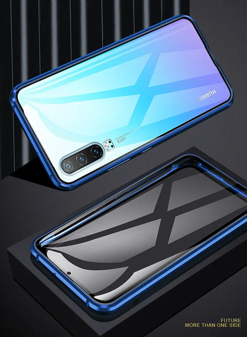 Роскошный защитный Магнитный чехол для всего тела huawei P30 Pro P20 mate 20 360 закаленное