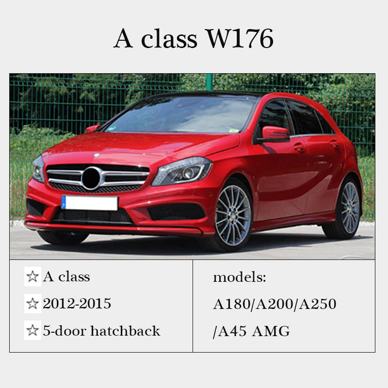 Для Mercedes A Class W176 углеродное волокно боковая юбка разветвитель A45 стиль A180 A200 A220 A250