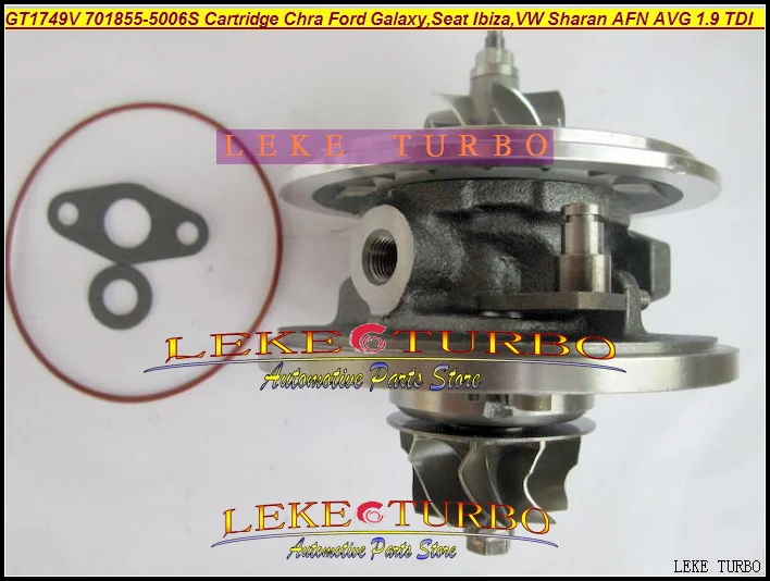 Турбокартридж Chra GT1749V 701855 0006 0002 S для Ford Galaxy Seat Ibiza VW Sharan AFN AVG 028145702 л