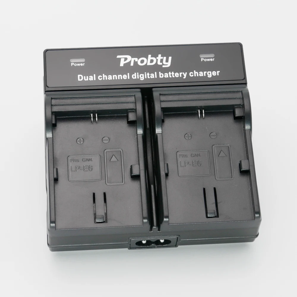 PROBTY LP-E6 LP E6 LPE6 Батарея двойной Зарядное устройство для цифровой однообъективной зеркальной камеры Canon EOS 5D Mark II III 5D2 5D3 6D 60D 60Da 7D 70D