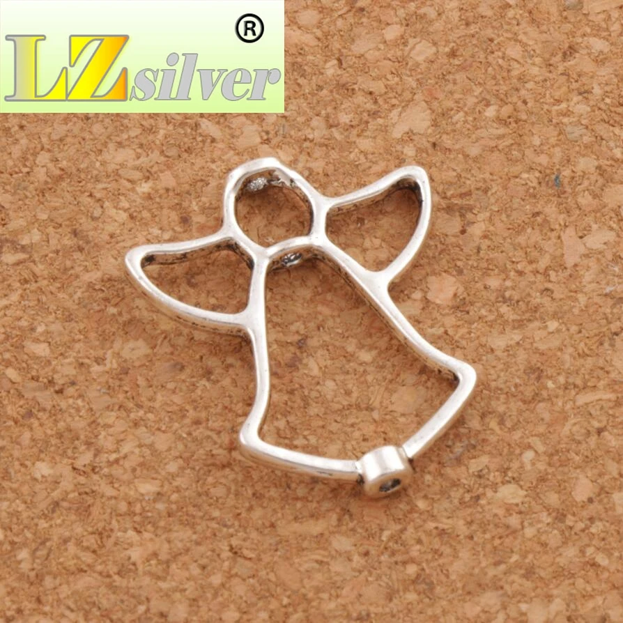 

Open Angel Bead Frame Connector Charm 24.9x21.1mm 23pcs Zinc Alloy Pendants Jewelry DIY L750 LZ