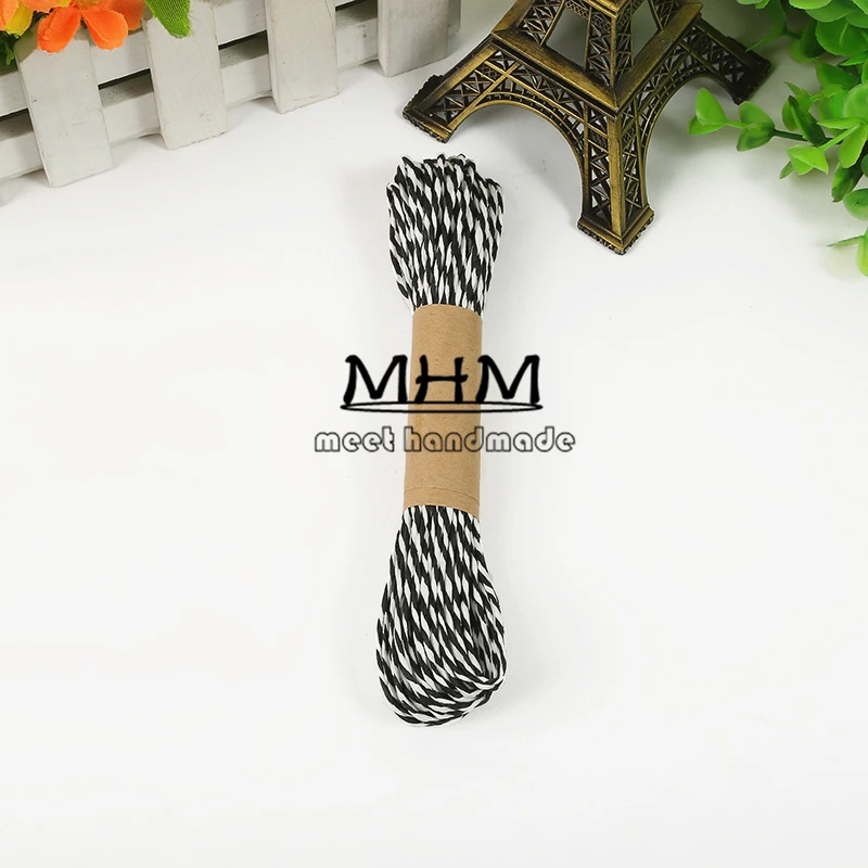 Плетеный шнур из натурального джутового шпагата 2 мм 12 рулонов в упаковке для