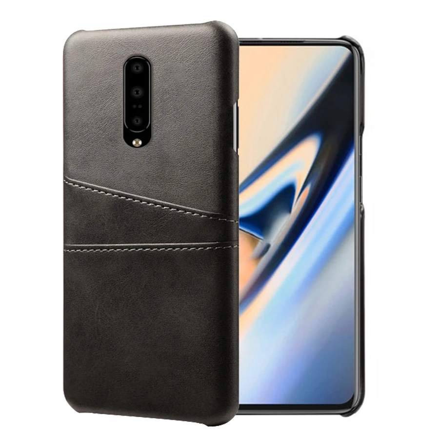 Роскошные кожаные держатели для телефонов для Oneplus One Plus 7 7Pro 5 5 T 6 6 T 3 2 X тонкий гибридный жесткий чехол для телефона