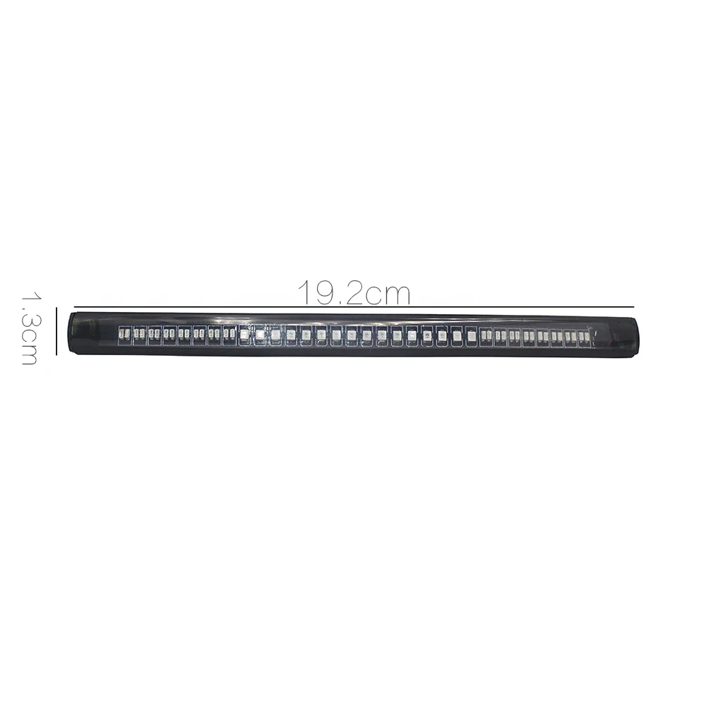 Гибкий 48 Светодиодный 2835 3014 smd двойной цвет желтый красный светильник лента для мотоцикла сигнал поворота Задний тормоз стоп водонепроницаемая лампа