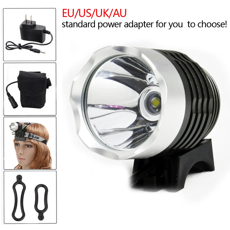 BannerLive Waterproof 1200 Lumen 3 Mode T6 LED Bright Bicycle Bike Front Flash Headlight Lamp Light+18650 Battery Pack | Лампы и