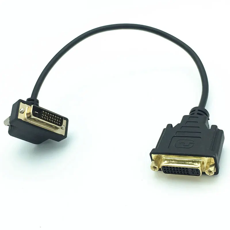 DVI 24 + 5 Female to 1 Male 90 Угловой кабель 0 3 m | Компьютеры и офис