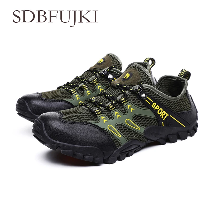 Мужская сетчатая акваобувь уличная профессиональная Нескользящая прочная