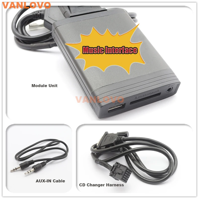 Цифровой музыкальный смены YATOUR AUX SD USB MP3 адаптер для FORD Focus Fiesta Mondeo escet Galaxy KA Transit|mp3