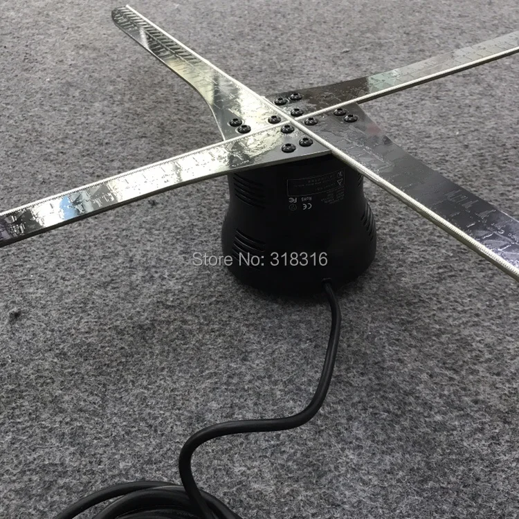 Displamax 56 см wifi(IOS/Android/PC control) 3D Голограмма рекламный вентилятор 15 Вт светодиодный голографический дисплей голограмма рекламный свет