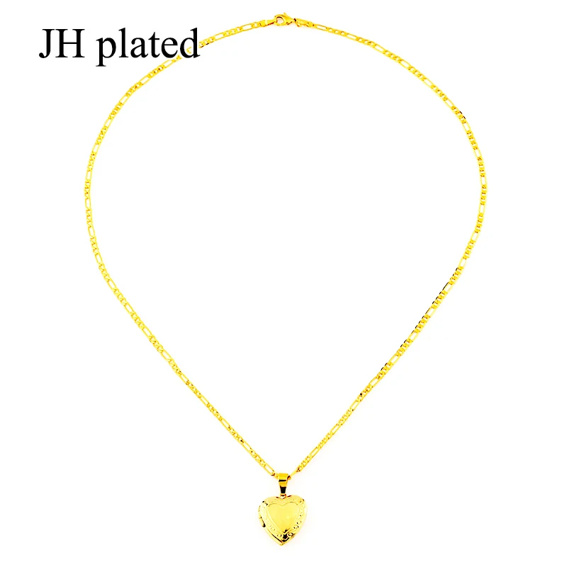 JHplated Fashion jewelry Pendant Necklace Golden Rose and gold silver heart-shaped Arabia for women/girls best gifts | Украшения и