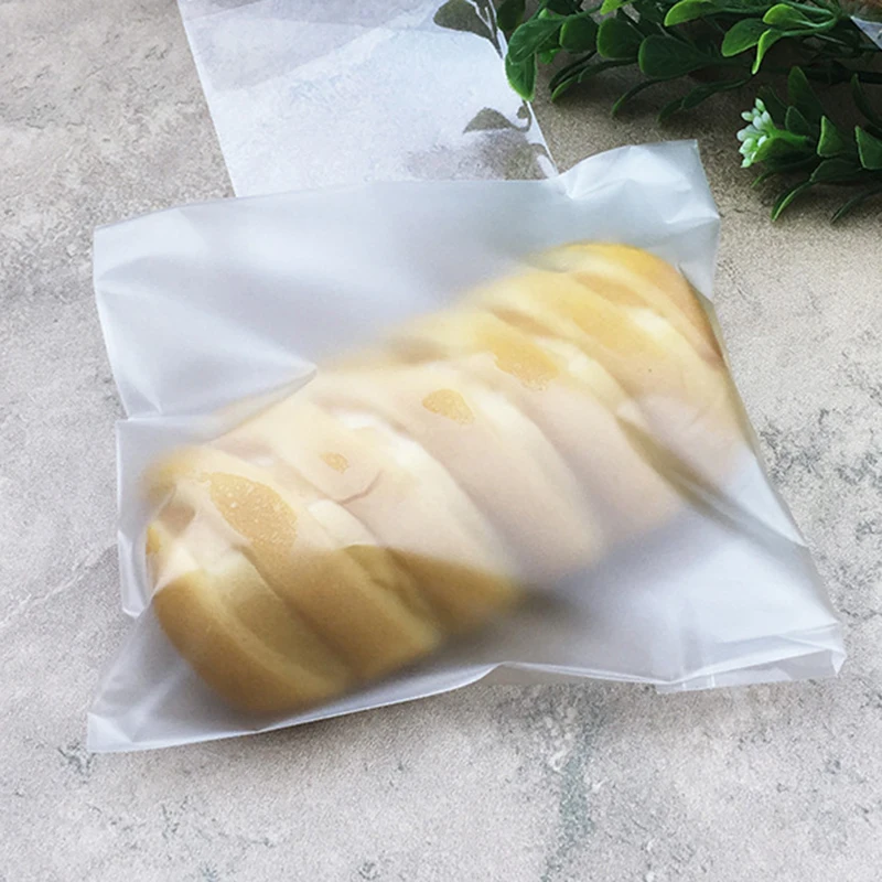 100 шт./лот полупрозрачные Пластик Cookie Упаковка Сумки обертка для кекса самоклеющиеся Сумки день рождения для рождественской вечеринки подарок Сумки p20