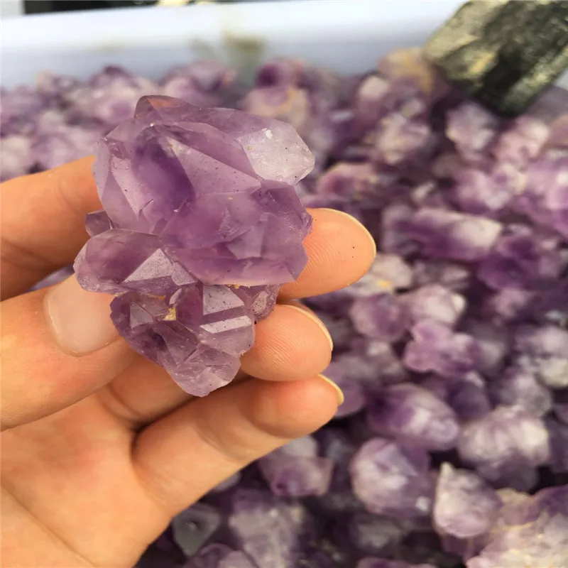 1 kg purple crystal cluster column specimen | Украшения и аксессуары