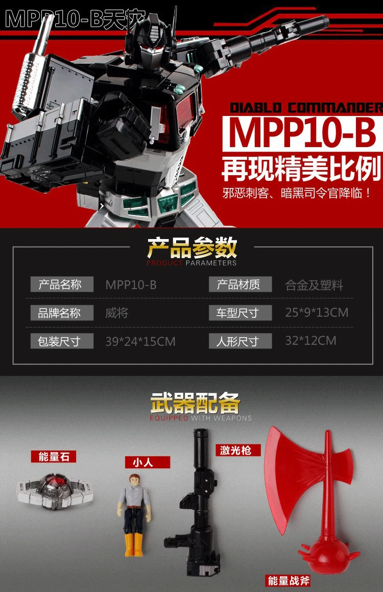 Игрушка-трансформер Wei Jiang Weijiang MPP10B из металлического сплава | Игрушки и хобби