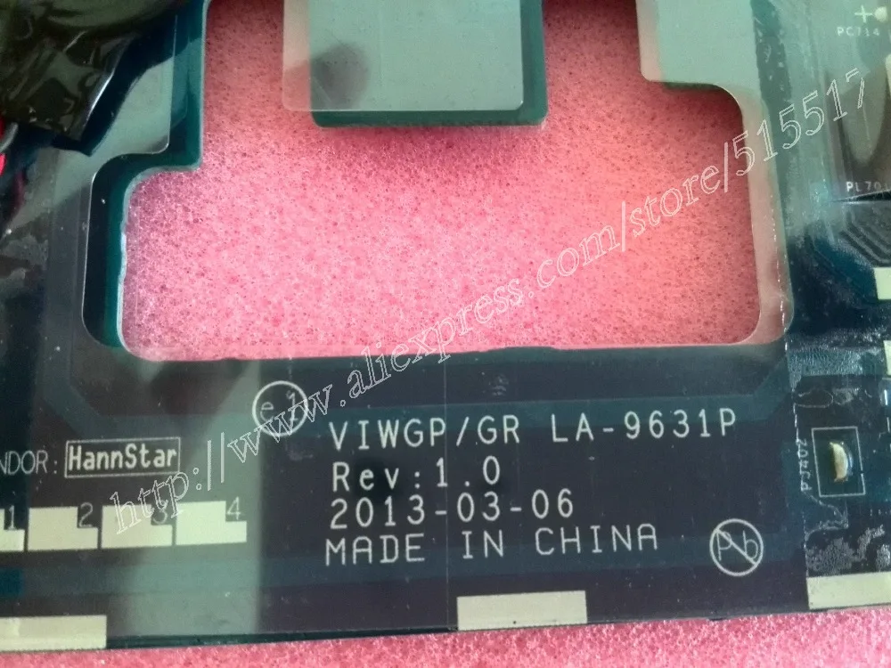 100% новая VIWGP/GR LA 9631P REV1.0 материнская плата для lenovo G500 ноутбука с HD8570 GPU|viwgp/gr la-9631p|rev