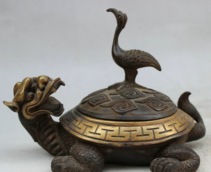 Быстрая доставка USPS в США S1565 китайский коллекционный позолоченный кран из