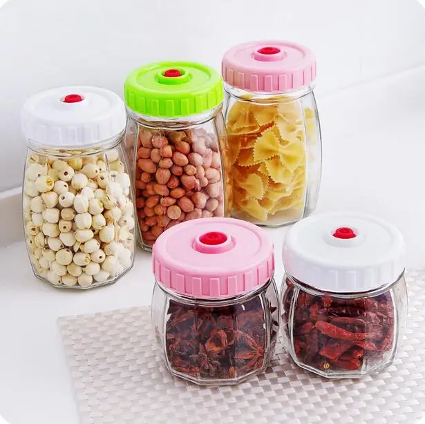 Прозрачная стеклянная банка с крышкой для закусок|transparent glass jar|glass jar with lidglass |