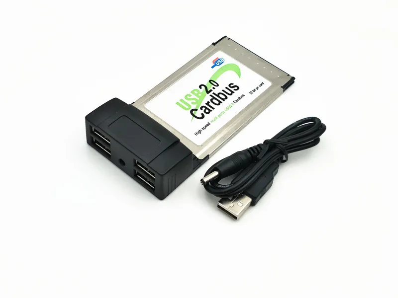 USB 2.0 4 Порты концентратора PCMCIA CardBus адаптер для ноутбука | Компьютеры и офис