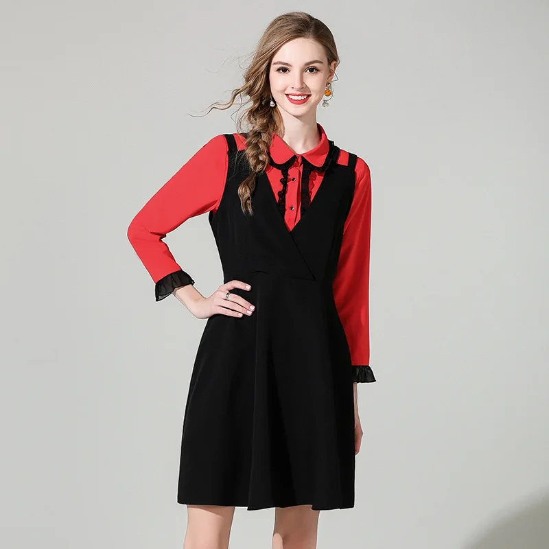 Женская одежда большого размера весна 2019 новая Корейская юбка А-образной формы