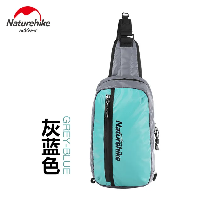 NatureHike 8L рюкзак для отдыха дышащий слинг водонепроницаемый открытый плеча груди пакет сумка через плечо для унисекс - Цвет: Gray blue