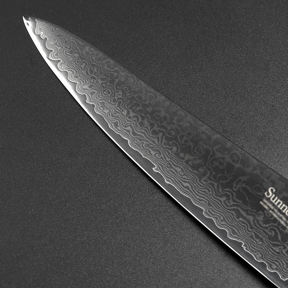Точилка для ножей шеф повара SUNNECKO VG10 японская ручка 8 дюймов из дамасской стали