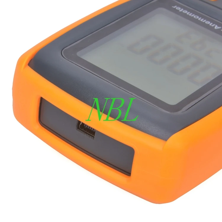 Цифровой анемометр GM8902 измеритель скорости ветра температуры и влажности с USB