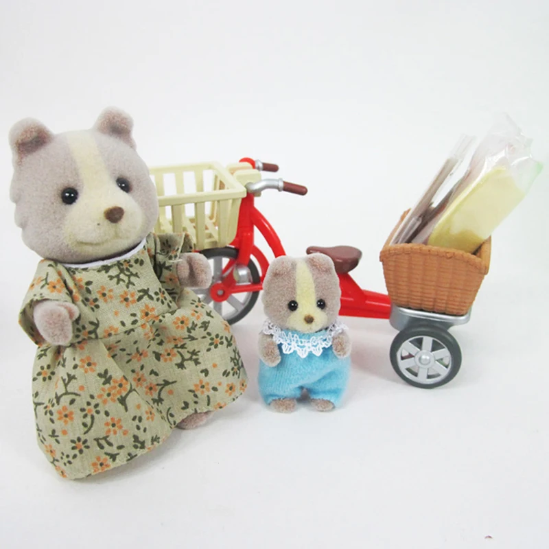 Sylvanian Family пушистый кукольный домик игровой набор игрушки фигурки собака мама и