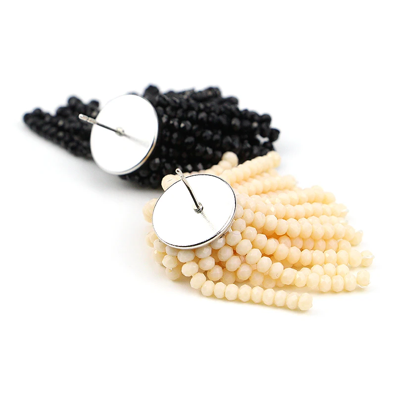 INKDEW водопад кисточкой Кристалл серьги стержня для Для женщин бусинами большие