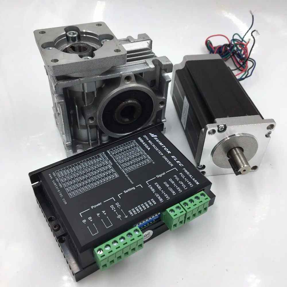 Ratio 50:1 Geared Stepper Motor Nema23 L112mm 4.2A 1.8degree Gearbox Speed Reducer Driver CNC Router Kit | Обустройство дома