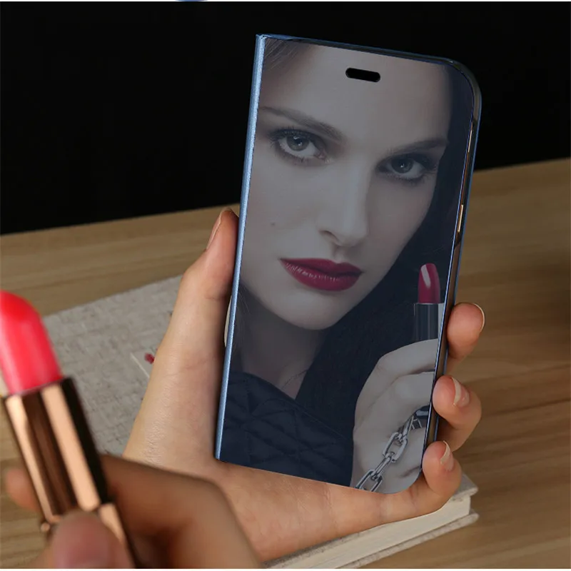 Модный зеркальный флип чехол для Apple iphone 6 6s plus 7 8 X XR XS Max телефона|Бамперы| |