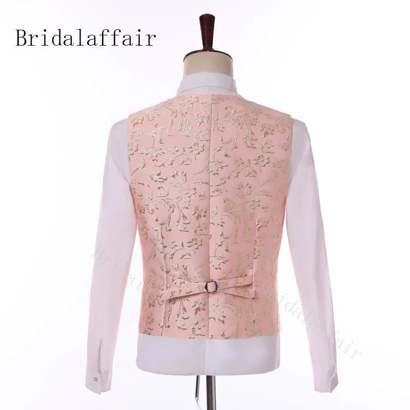 Bridalaffair персиковый розовый мужской свадебный костюм 2019 новый фирменный дизайн