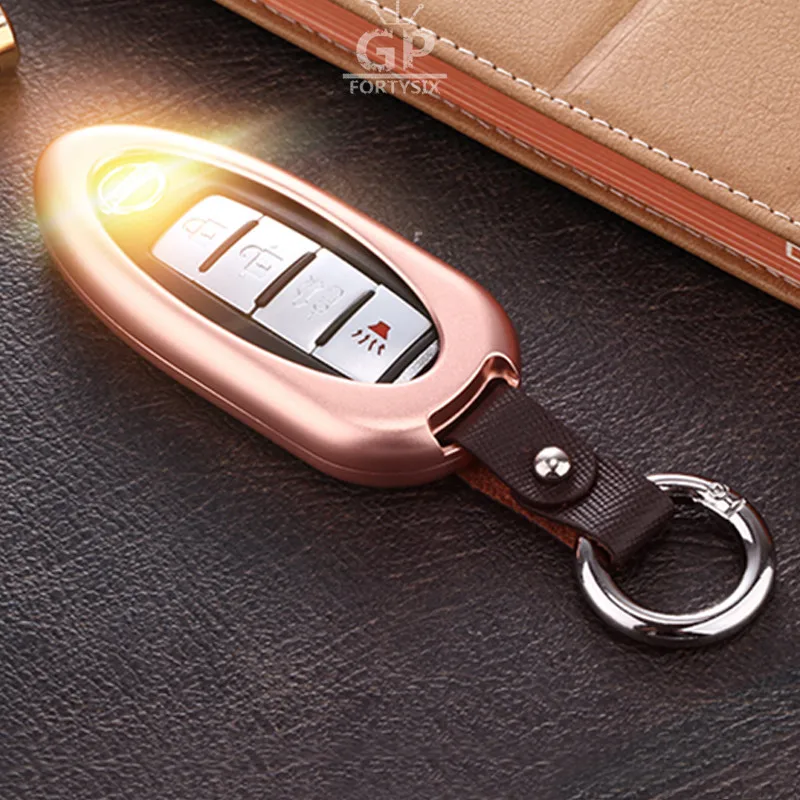 Чехол из алюминиевого сплава для Nissan Qashqai J10 J11 X Trail t31 t32 Rogue Tiida Pathfinder Murano Note Juke|car key