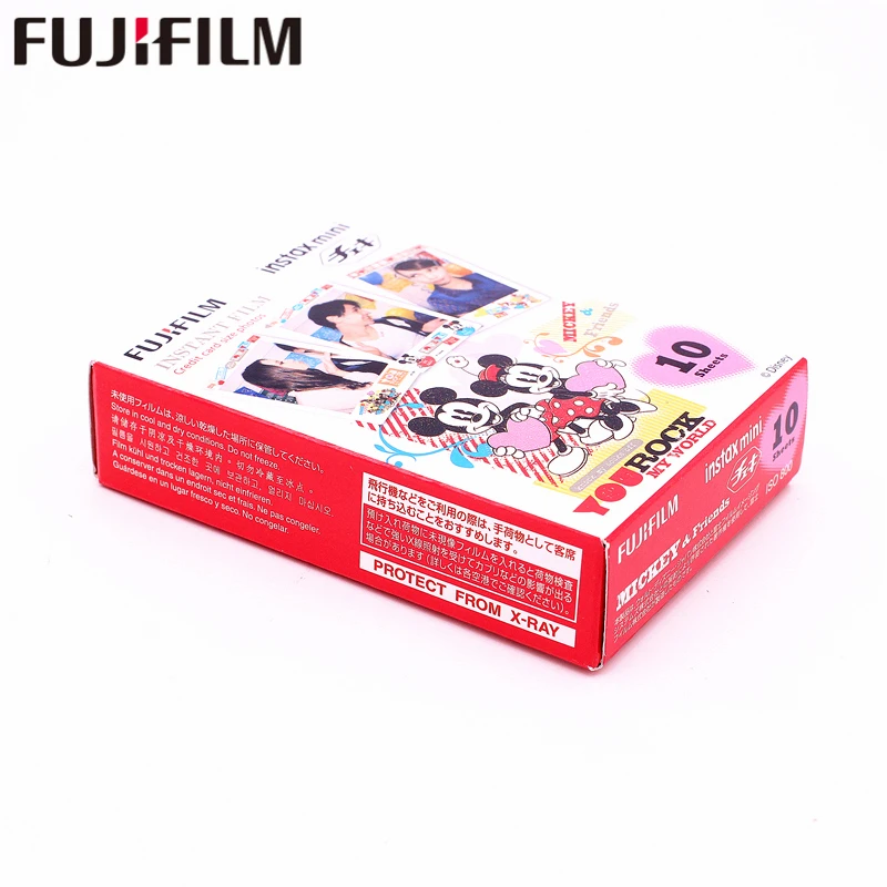 Оригинальная фотобумага Fujifilm 10 листов Instax Mini MICKEY Friend Instant для камеры Instax Mini 8 7s 25 50s 90 9 SP-1 SP-2