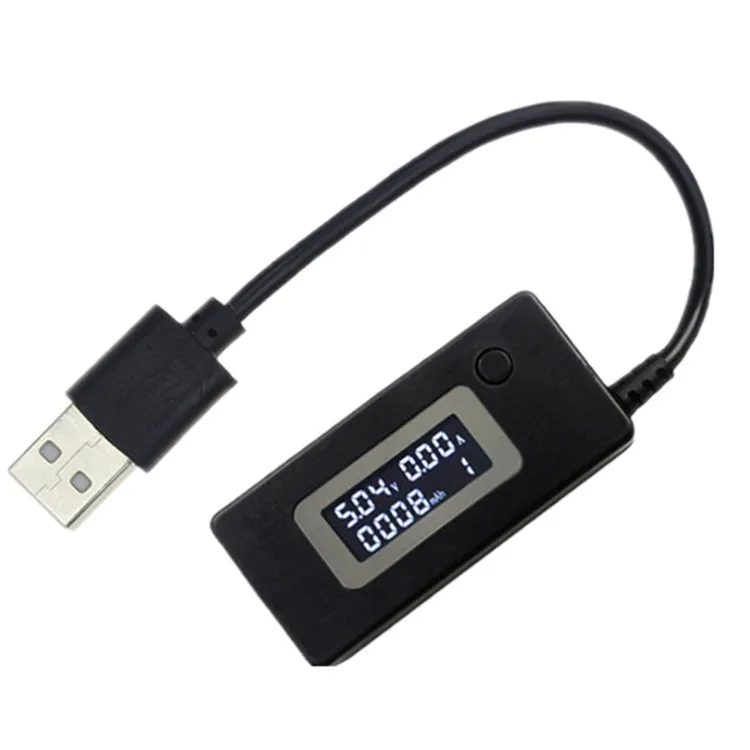 Black ЖК-экран мини креативный телефон USB тестер Портативный доктор напряжение измеритель тока мобильное зарядное устройство детектор - Цвет: Black