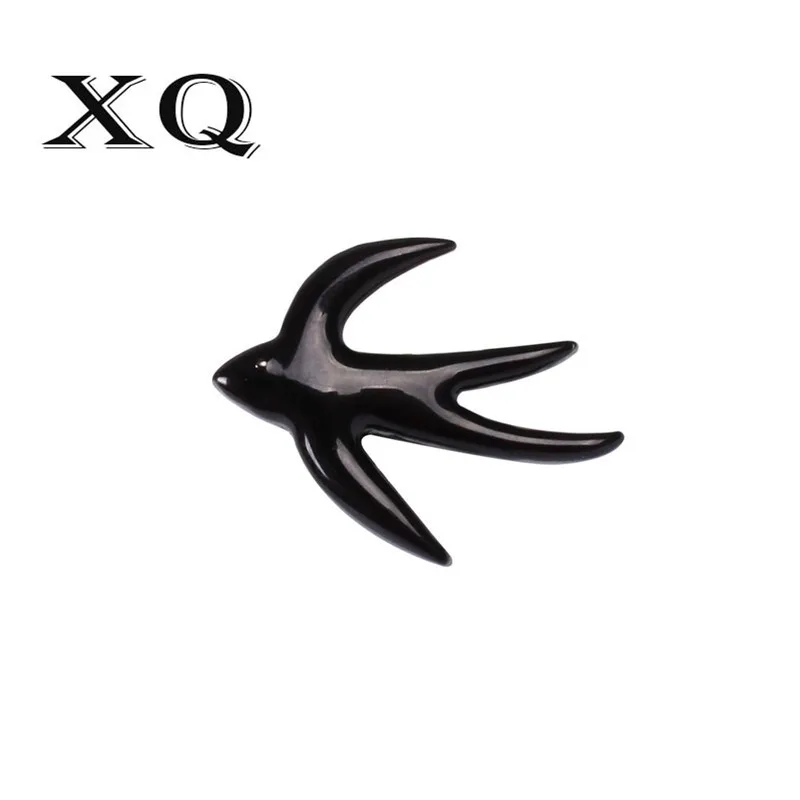 XQ модная женская мужская брошь 2019 Новая черная птица желтая эмаль сплав пчелы