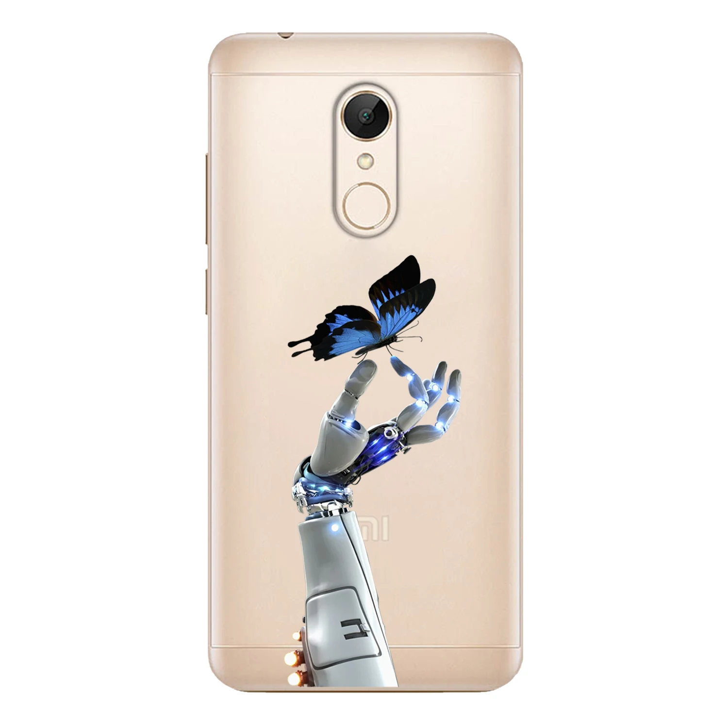 For Xiaomi Redmi 5 Case Cover 5.7&quot Soft TPU Silicone Popular Cool Mask Boxing Cat Middle Finger Star 23 Painted Phone Back |