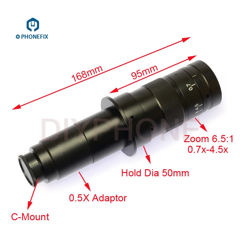 1.0X 0.5X 0.35X микроскоп камера C-mount стеклянный объектив адаптер для промышленности