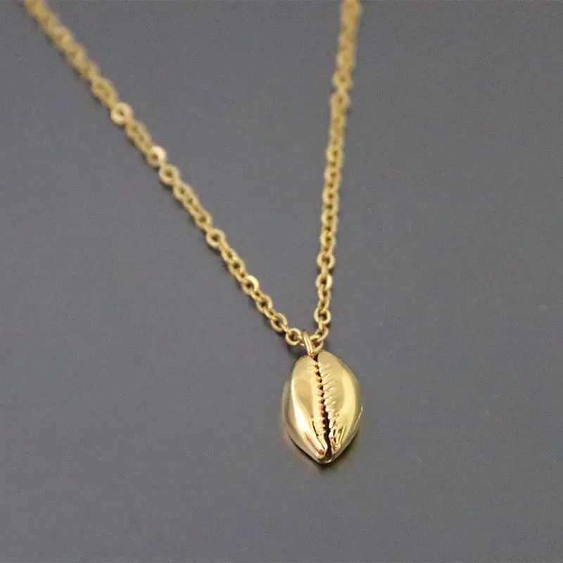 1 шт. ожерелье из нержавеющей стали с морской ракушкой овальные морские Подвески