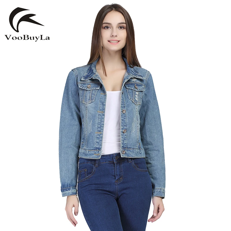 Женская винтажная куртка VooBuyLa с длинным рукавом и дырками 5XL 6XL 2019|jacket insulation|jacket