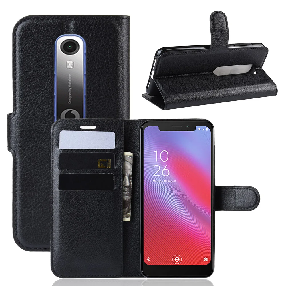 Для Vodafone Smart N10 чехол VFD 630 Lichi Роскошный кожаный флип для телефона кошелек